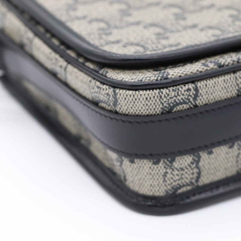 Celine 思琳 FOLCO標誌印花 牛皮革 小號 信差袋 郵差包 斜挎包-11