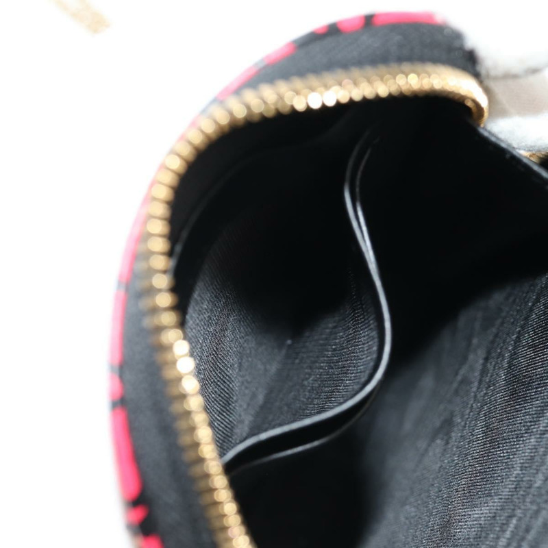 【日本直送】Christian Dior 鏈條手機包 皮革 2way 紅色金色 Auth 147971M-25