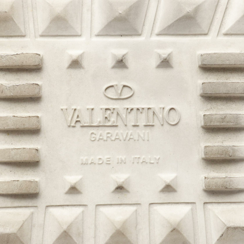 Valentino Garavani ROCKSTUD UNTITLED 白色真皮運動鞋 #37.5 二手女款-5