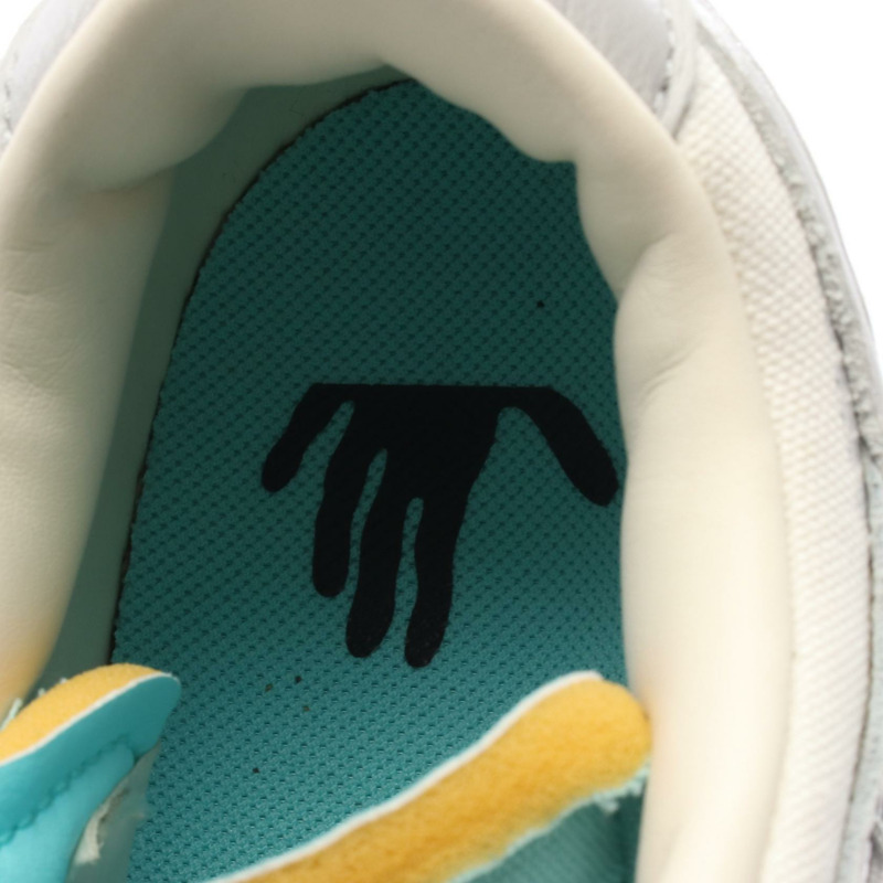 OFF-WHITE × NIKE DUNK LOW 運動鞋 #28 皮革灰白二手男款-4