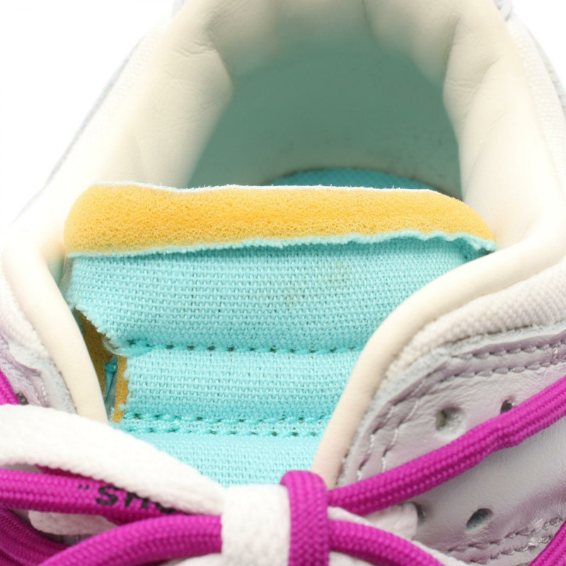 OFF-WHITE × NIKE DUNK LOW 運動鞋 #28 皮革灰白二手男款-7