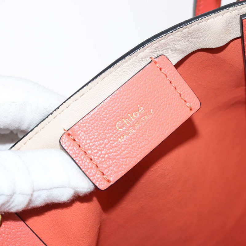 【日本直送】Chloe Dylan 手提包 皮革 金鮭粉紅 正品 am9397-18