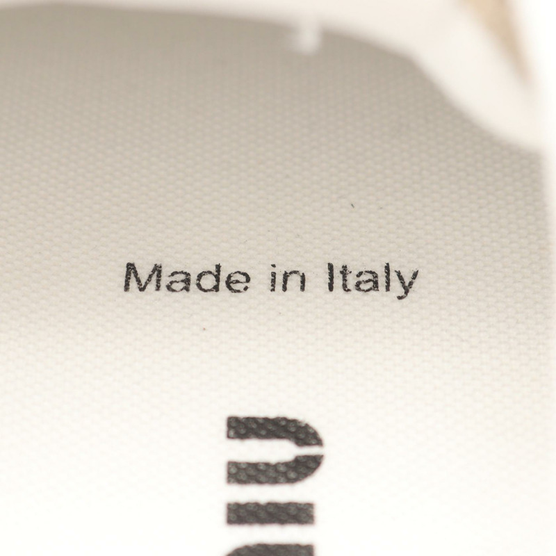 Miu Miu 水洗牛仔流蘇運動鞋 #36.5 棉質米色二手女鞋-5