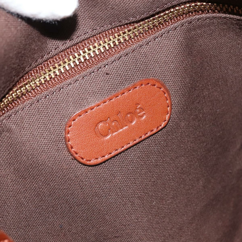 【日本直送】Chloe 棕色金色皮革肩背包 正品 am9467V-10