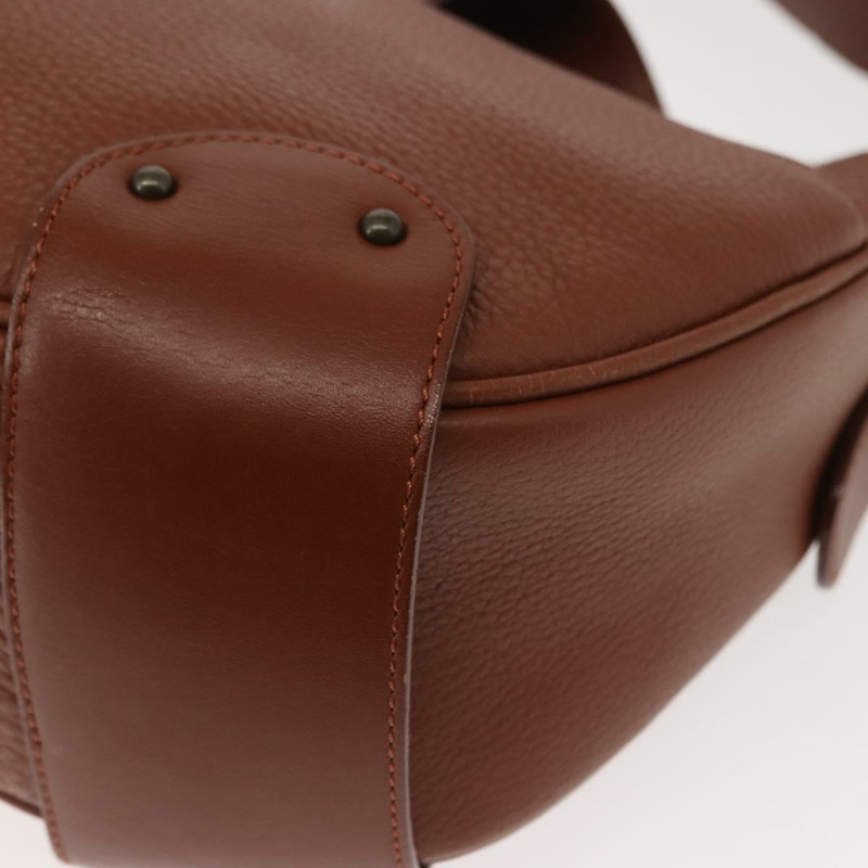 【日本直送】Chloe 棕色金色皮革肩背包 正品 am9467V-15