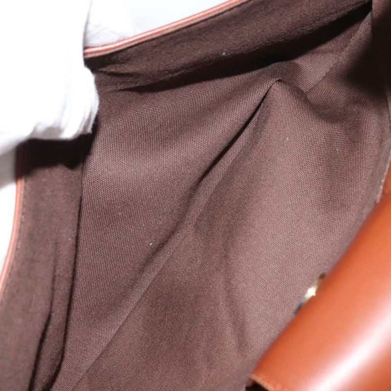 【日本直送】Chloe 棕色金色皮革肩背包 正品 am9467V-20