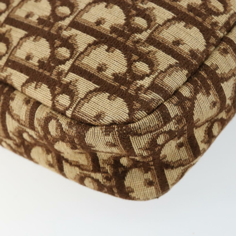 【日本直送】Christian Dior Trotter帆布肩背包 棕色金色 正品 146954-13