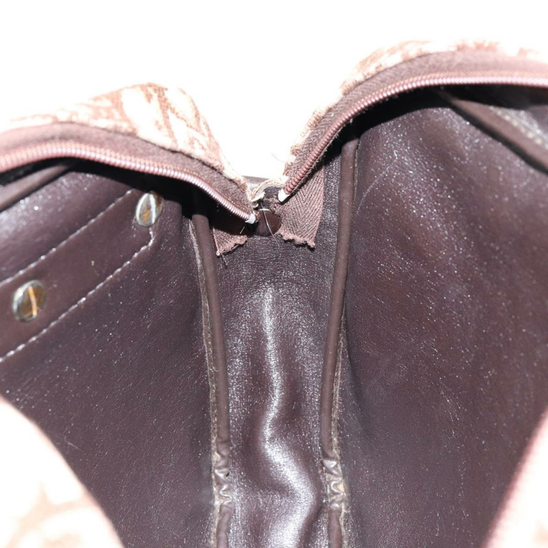 【日本直送】Christian Dior Trotter帆布肩背包 棕色金色 正品 146954-18