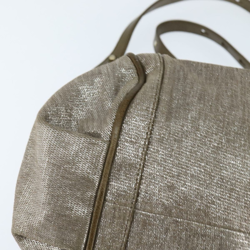 【日本直送】Chloe Etel 手提包 皮革 兩用 米色 金色 正品 gh1152-9