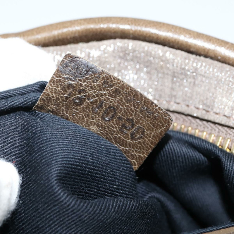 【日本直送】Chloe Etel 手提包 皮革 兩用 米色 金色 正品 gh1152-11