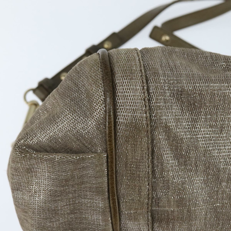 【日本直送】Chloe Etel 手提包 皮革 兩用 米色 金色 正品 gh1152-15