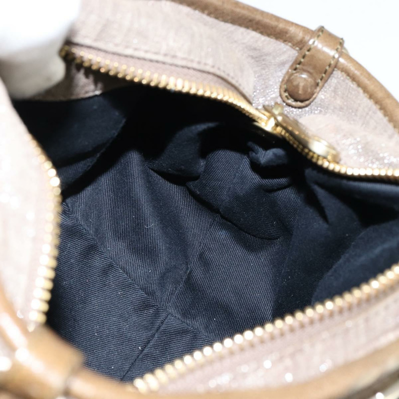 【日本直送】Chloe Etel 手提包 皮革 兩用 米色 金色 正品 gh1152-19