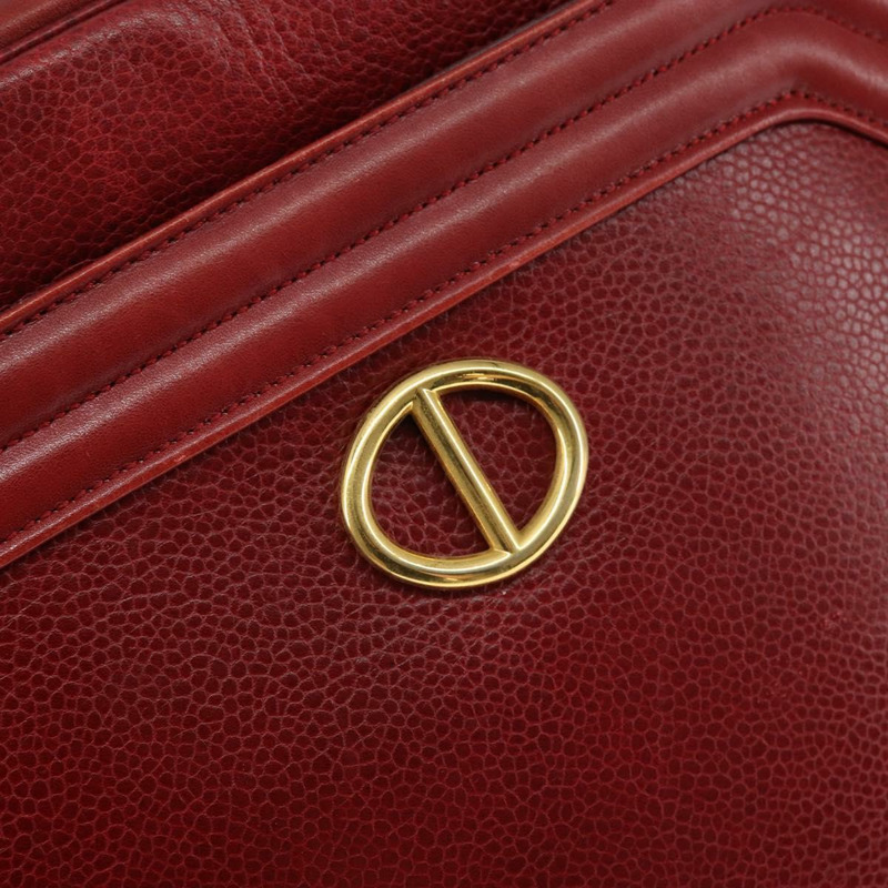 【日本直送】Christian Dior 紅色金色皮革肩背包，正品編號 149151-16