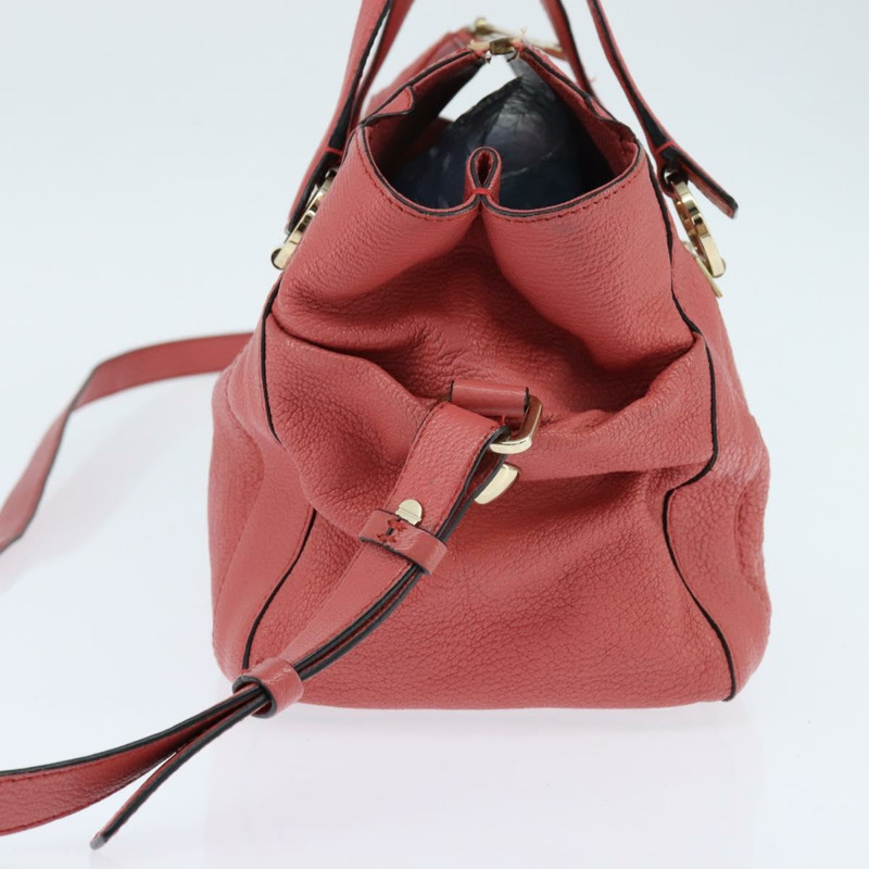 【日本直送】Chloe Bridget 手提包 真皮 兩用 粉金配色 正品 BA7368-2