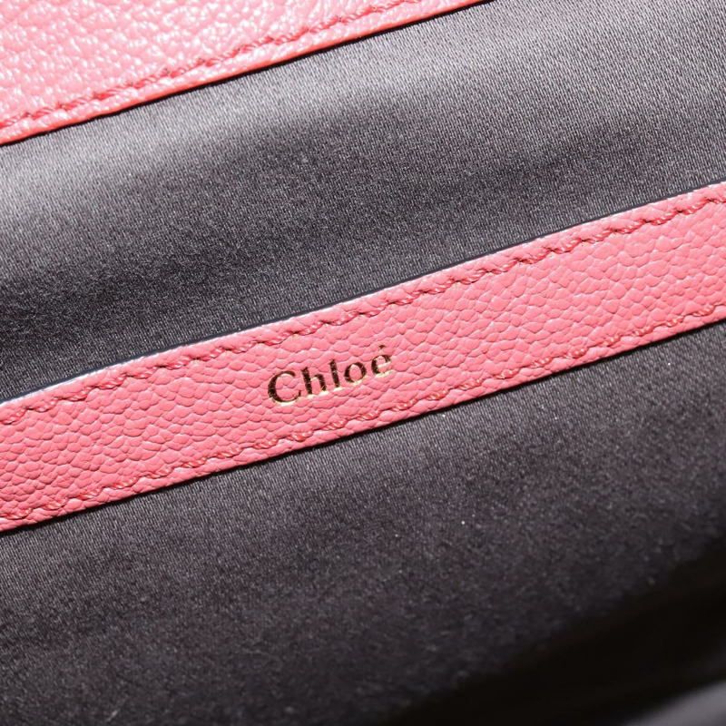 【日本直送】Chloe Bridget 手提包 真皮 兩用 粉金配色 正品 BA7368-19