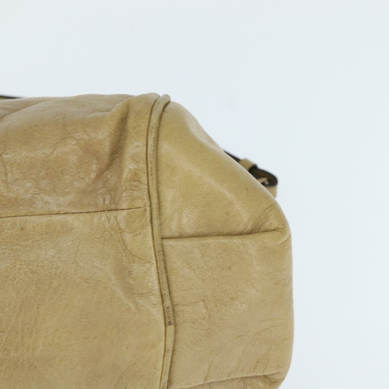 【日本直送】Chloe Etel 手提包 皮革 兩用 米色 金色 正品 BA7364-14