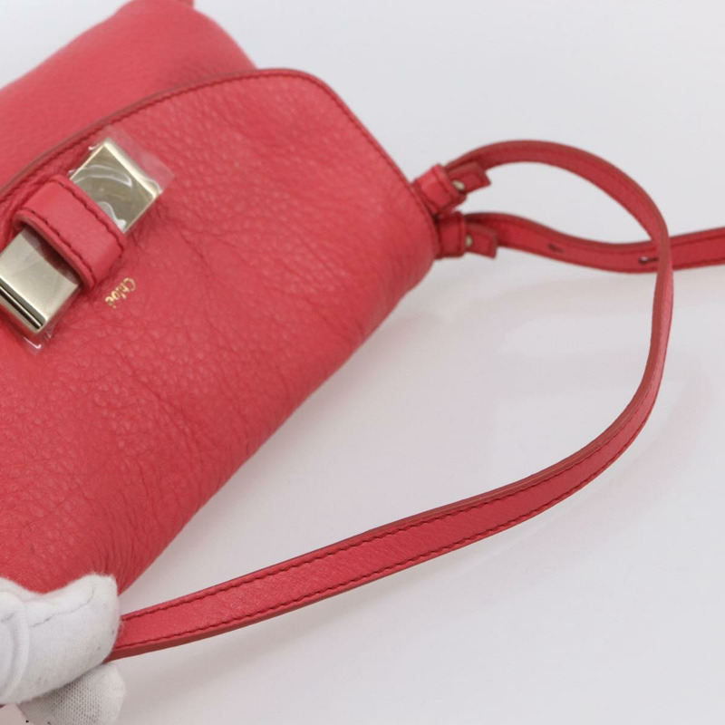 【日本直送】Chloe Lily 手提包 真皮 兩用 粉紅色 銀色 正品 BA7367V-6