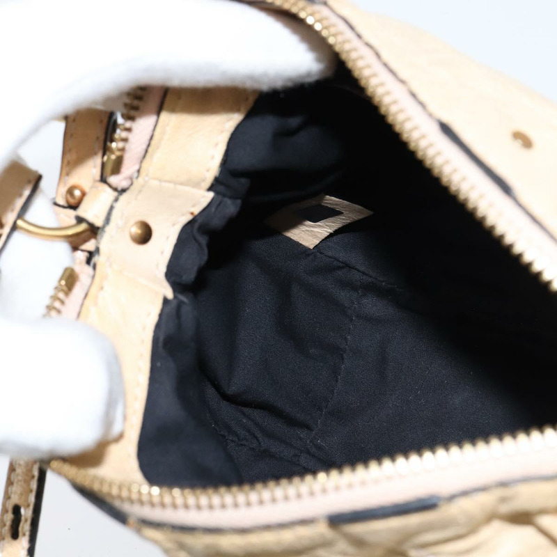 【日本直送】Chloe 手提包 皮革 兩用 米色 金色 正品 BA7370-20