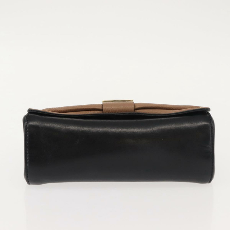 【日本直送】Chloe 鏈條單肩包 皮革 黑色 金色 正品 149333-4