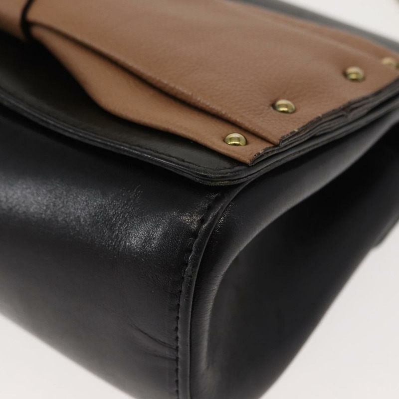 【日本直送】Chloe 鏈條單肩包 皮革 黑色 金色 正品 149333-13