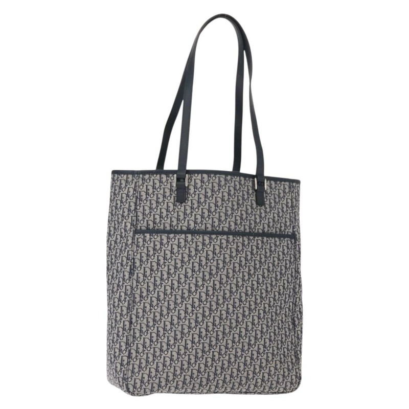 【日本直送】Christian Dior Trotter帆布手提包 海軍藍 銀色 正品 148878-0