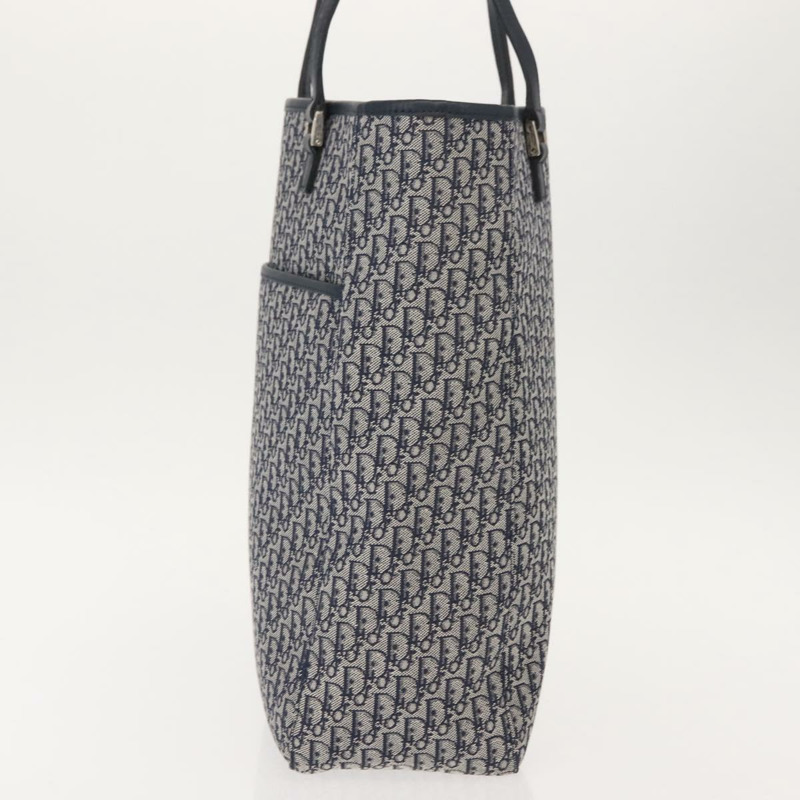 【日本直送】Christian Dior Trotter帆布手提包 海軍藍 銀色 正品 148878-2