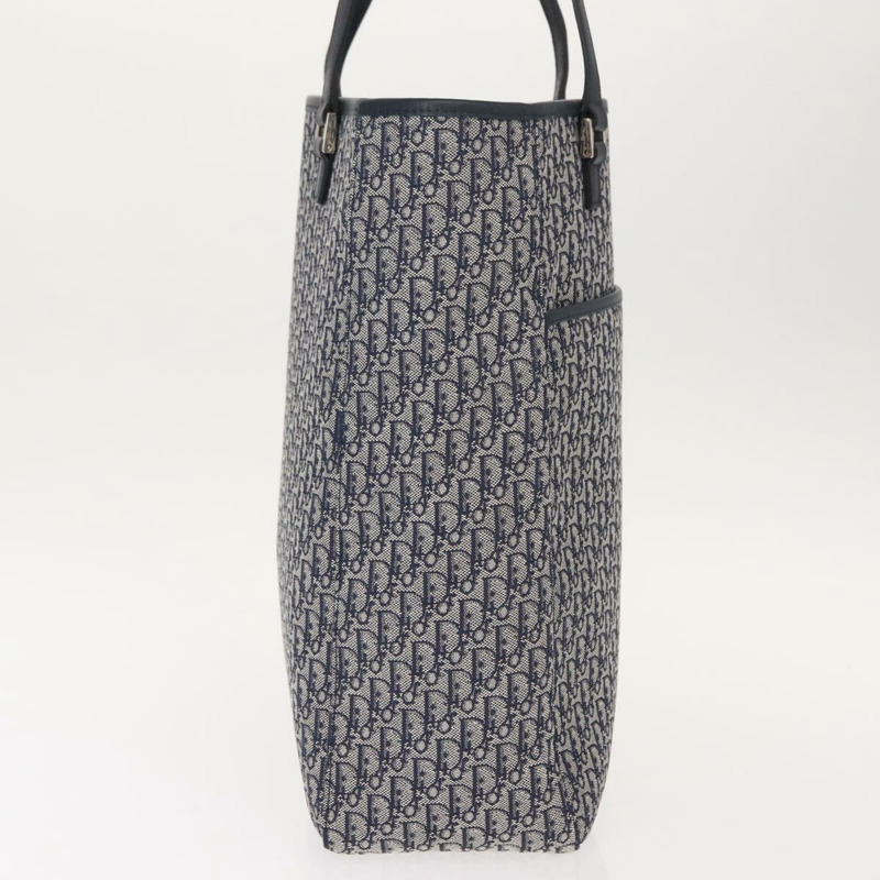 【日本直送】Christian Dior Trotter帆布手提包 海軍藍 銀色 正品 148878-3