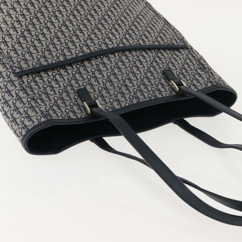 【日本直送】Christian Dior Trotter帆布手提包 海軍藍 銀色 正品 148878-5