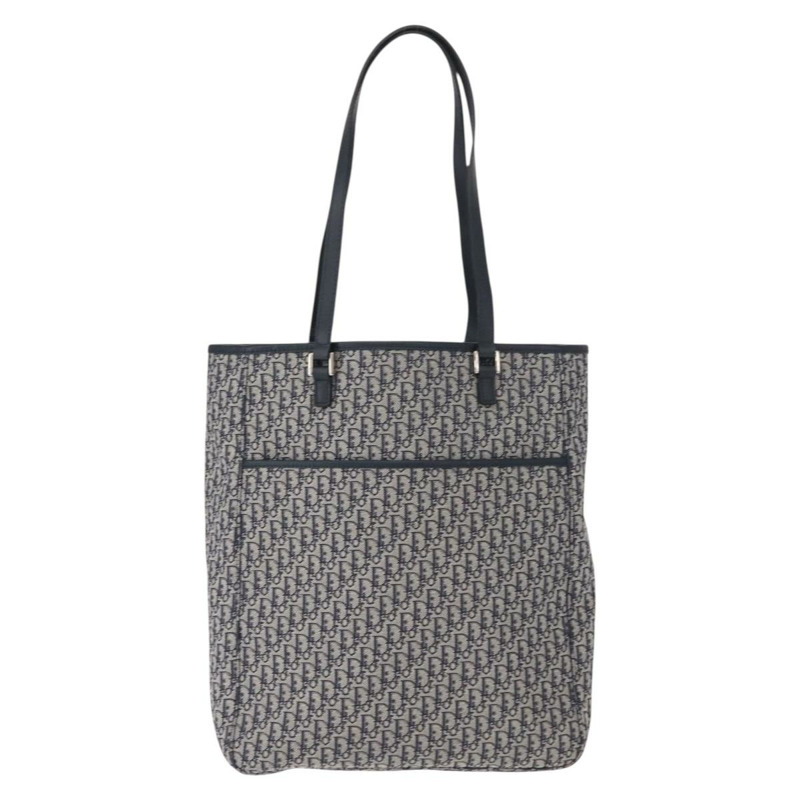 【日本直送】Christian Dior Trotter帆布手提包 海軍藍 銀色 正品 148878-12