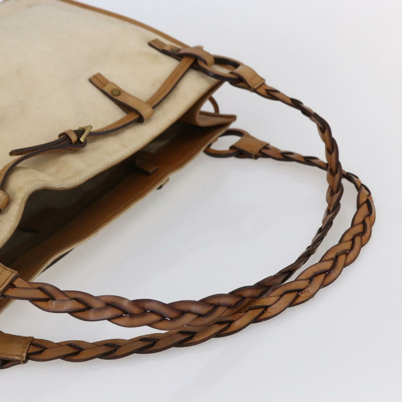 【日本直送】GUCCI 單肩包 帆布 皮革 米棕色 109133 正品 121302-5