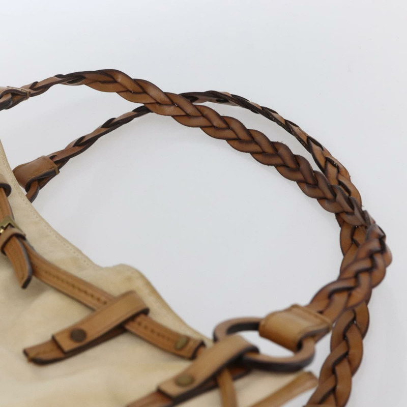 【日本直送】GUCCI 單肩包 帆布 皮革 米棕色 109133 正品 121302-6