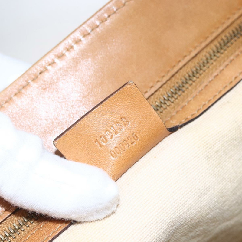 【日本直送】GUCCI 單肩包 帆布 皮革 米棕色 109133 正品 121302-10