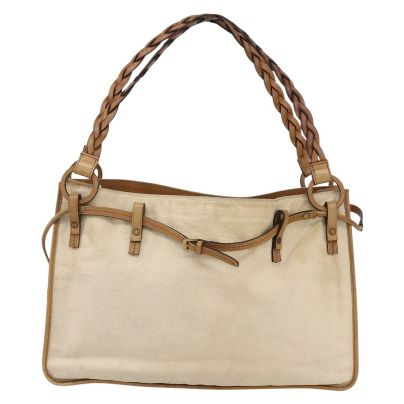 【日本直送】GUCCI 單肩包 帆布 皮革 米棕色 109133 正品 121302-12