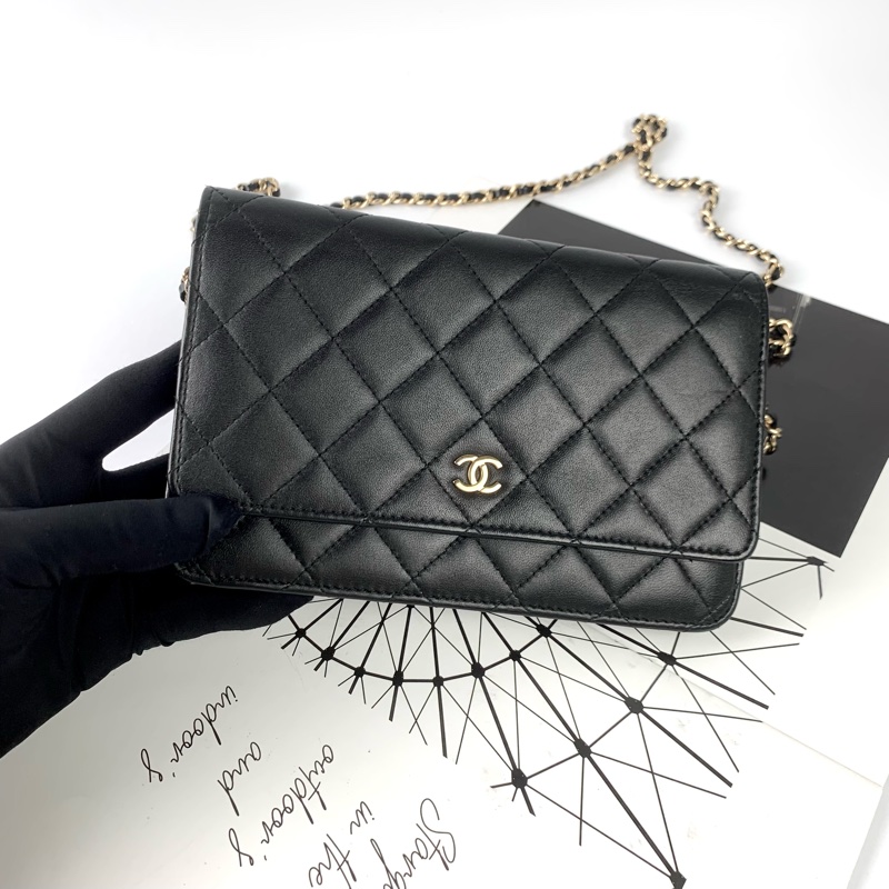 ◻️Chanel woc 羊皮黑金-1
