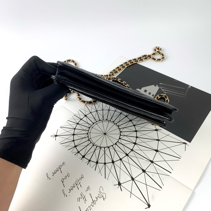 ◻️Chanel woc 羊皮黑金-4