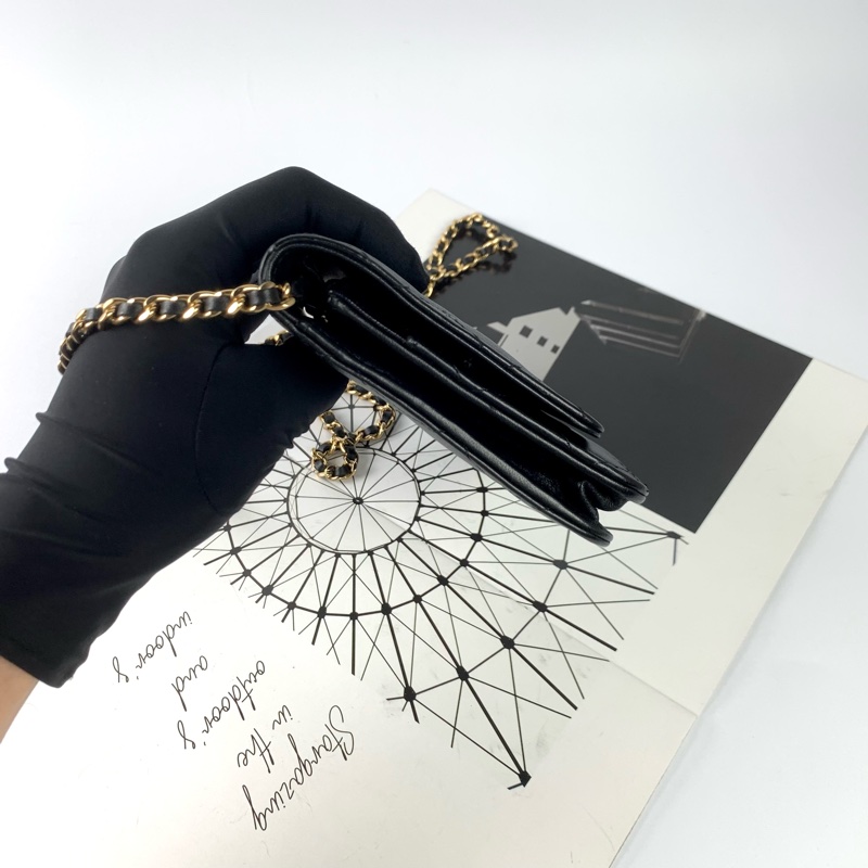 ◻️Chanel woc 羊皮黑金-5