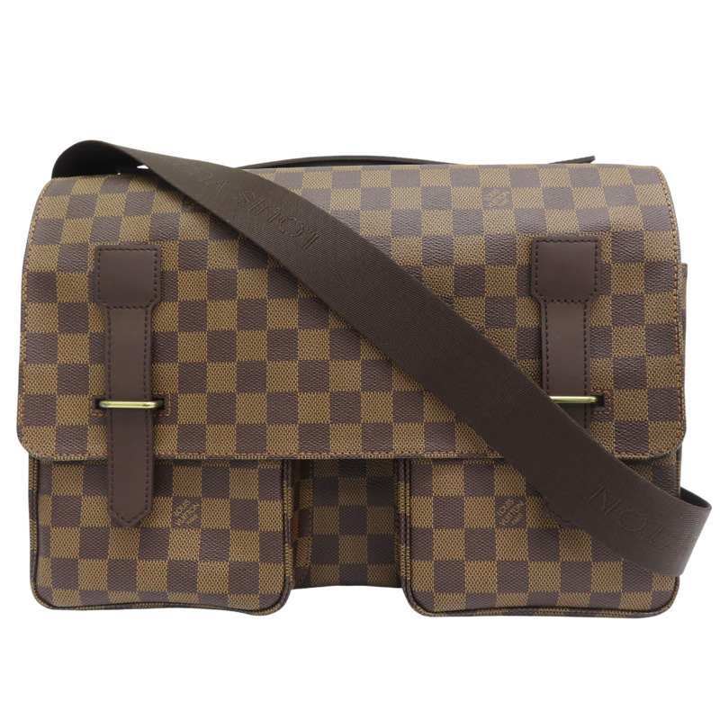 棕色 棋盤格 帆布 Broadway 肩背包 N42270【LOUIS VUITTON LV 路易威登】 N42270-0