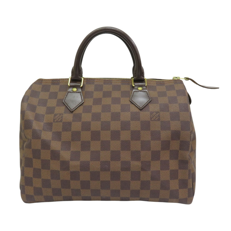 棕色 棋盤格帆布 Speedy30 手提包 無鎖匙組【LOUIS VUITTON LV 路易威登】 N41364-0