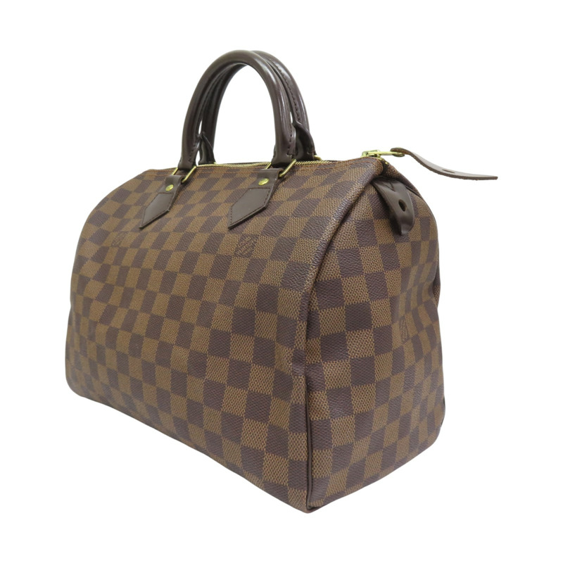 棕色 棋盤格帆布 Speedy30 手提包 無鎖匙組【LOUIS VUITTON LV 路易威登】 N41364-2