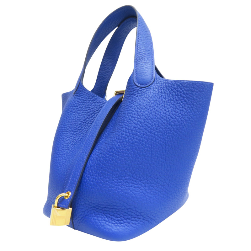 皇家藍 TC牛皮 Picotin Lock 18 手提包 U刻 金釦【HERMES 愛馬仕】 U刻-2