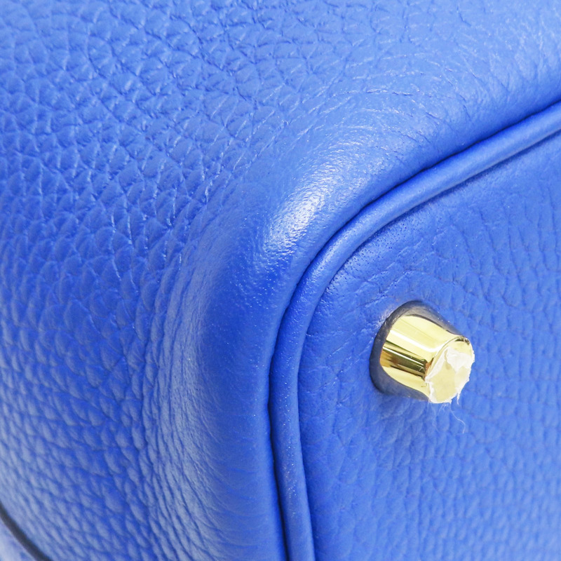 皇家藍 TC牛皮 Picotin Lock 18 手提包 U刻 金釦【HERMES 愛馬仕】 U刻-10