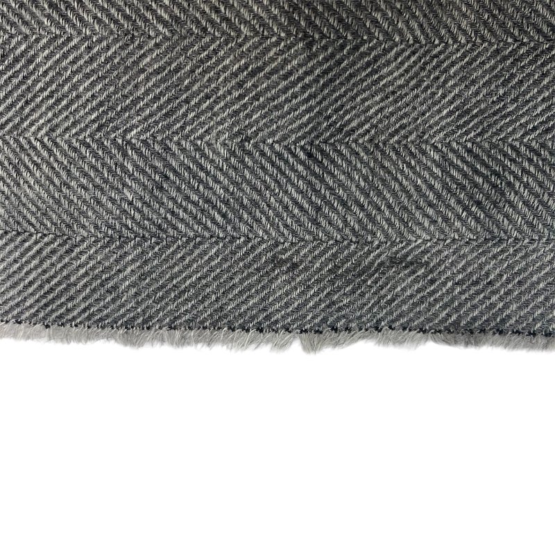 HERMES 愛馬仕 圍巾 絲 CASHMERE 灰色 素面-2