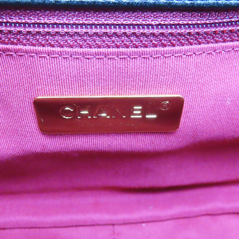 黑色 牛皮 19 26CM 鍊帶 肩背包 金釦【CHANEL 香奈兒】 AS1160-6