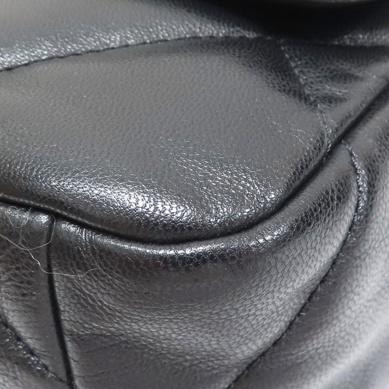 黑色 牛皮 19 26CM 鍊帶 肩背包 金釦【CHANEL 香奈兒】 AS1160-12