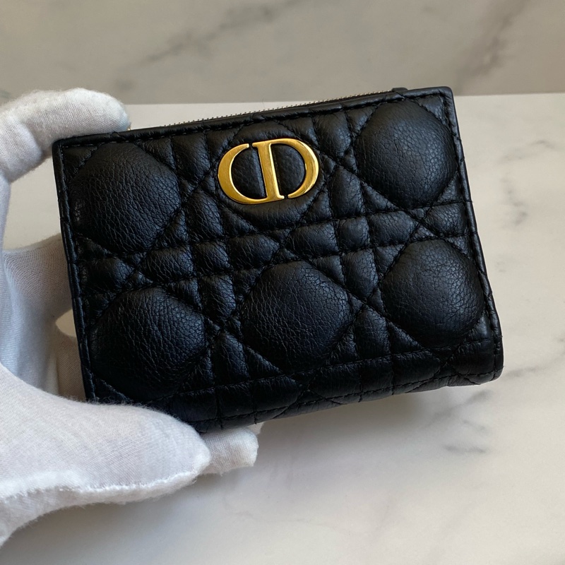 💯 Dior 對開短夾 黑金款 泰國購買證明-1