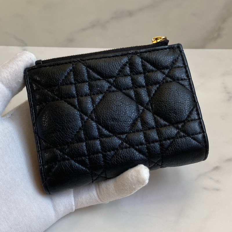 💯 Dior 對開短夾 黑金款 泰國購買證明-2