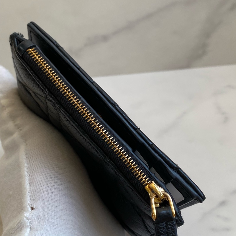 💯 Dior 對開短夾 黑金款 泰國購買證明-3