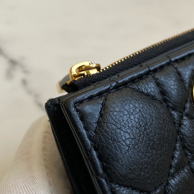 💯 Dior 對開短夾 黑金款 泰國購買證明-8