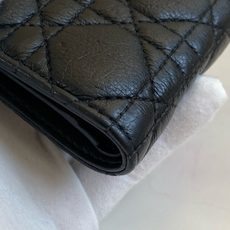 💯 Dior 對開短夾 黑金款 泰國購買證明-9