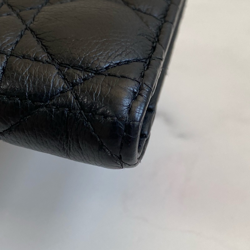 💯 Dior 對開短夾 黑金款 泰國購買證明-10